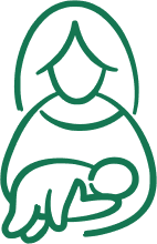 mama trzymajaca dziecko